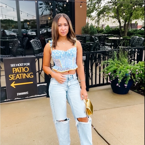 Urban outfitters corset top size Small ! Worn ONE - Picture 2 of 5